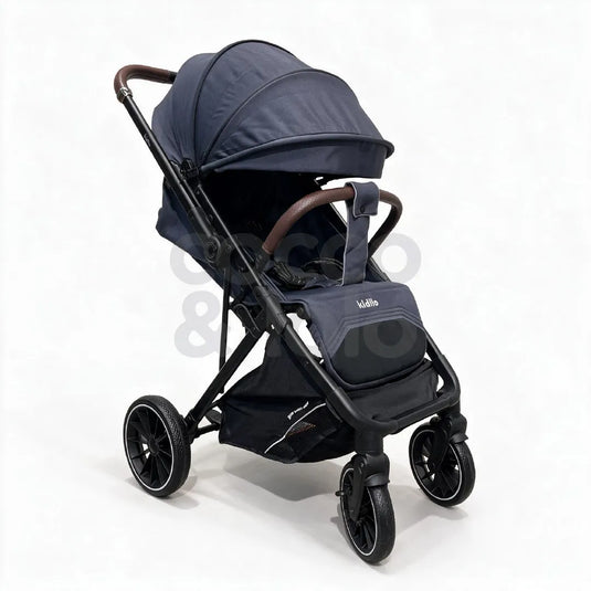 Coche paseador 6530 para bebé, plegable tipo maleta, con capazo amplio, manillar reversible, respaldo reclinable automático y mosquitero, de 0 a 36 meses - Kidilo
