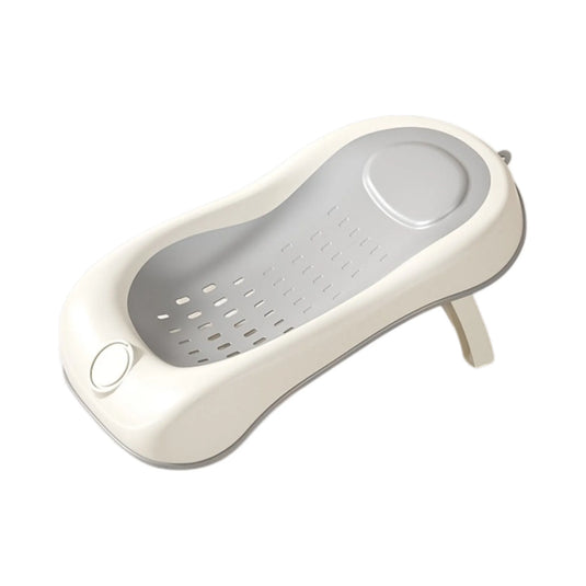 Soporte de baño antideslizante para bebé, plegable, con respaldo ergonómico