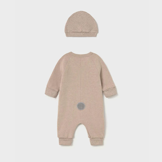 Conjunto 2pz mameluco osito y gorro con orejas Moca Vigoré - Mayoral
