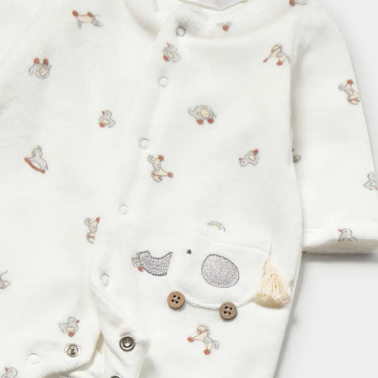 Pijama mameluco para recién nacido, con cierre de botones a presión - Mayoral