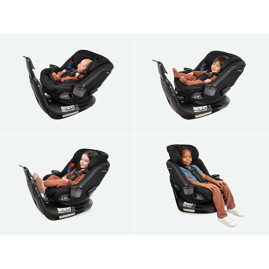 PREVENTA | Silla de carro convertible giratoria 360° REVV para bebé, de uso a contramarcha y a favor de la marcha, con arnés de 5 puntos, protección lateral y 10 posiciones de reclinación - Nuna