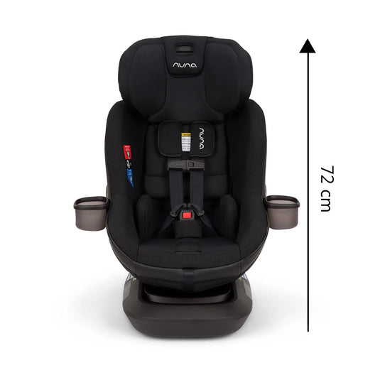 Silla de carro convertible giratoria 360° REVV para bebé, de uso a contramarcha y a favor de la marcha, con arnés de 5 puntos, protección lateral y 10 posiciones de reclinación - Nuna