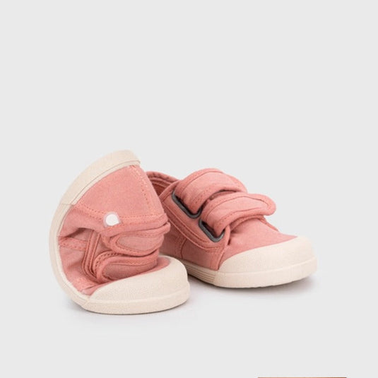 Tenis de lona 100% algodón con doble cierre en velcro para bebé - Igor