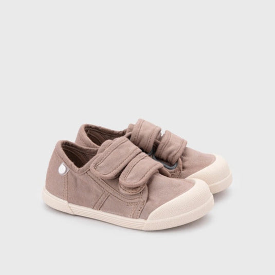 Tenis de lona 100% algodón con doble cierre en velcro para bebé - Igor