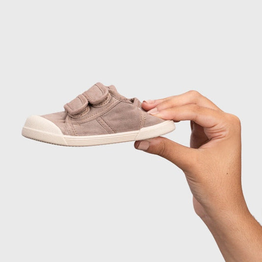 Tenis de lona 100% algodón con doble cierre en velcro para bebé - Igor