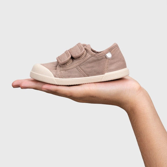 Tenis de lona 100% algodón con doble cierre en velcro para bebé - Igor