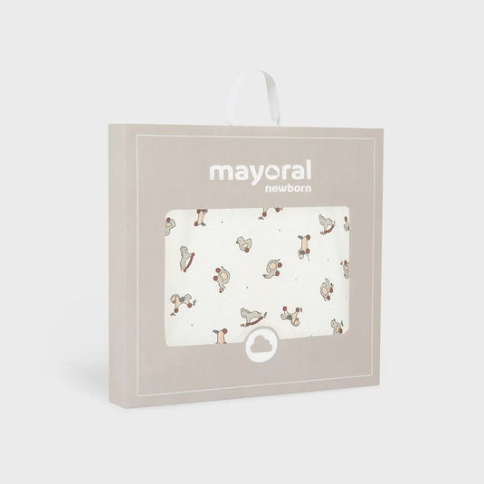 Toalla con capucha bordado pato Niebla - Mayoral