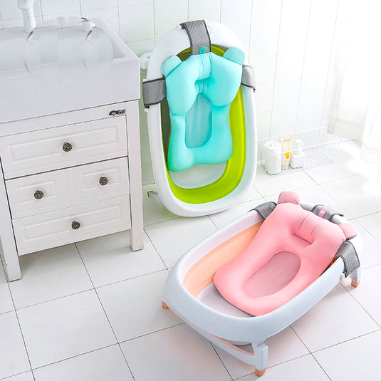 Almohadilla de bañera para bebé, antideslizante, de secado rápido