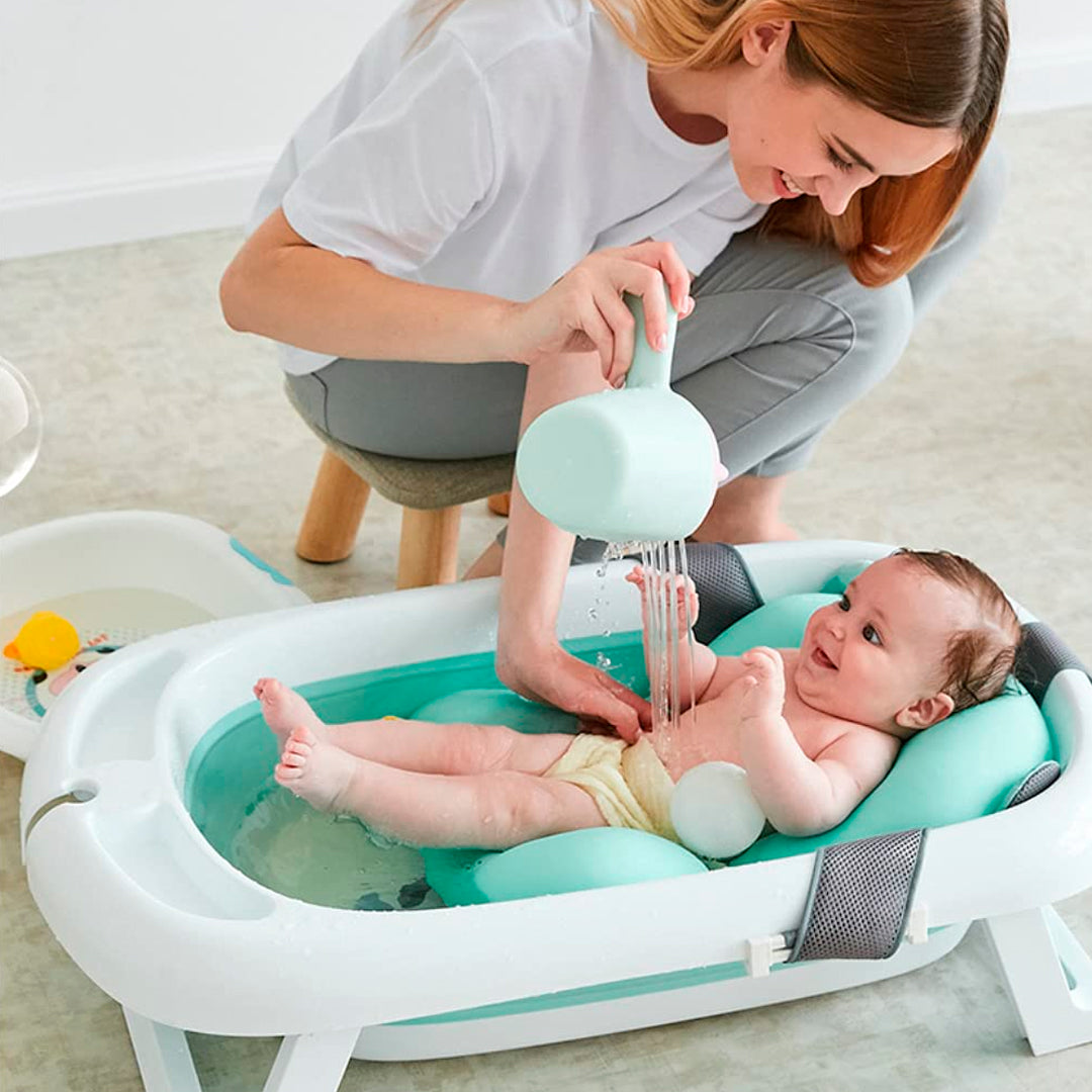 Almohadilla de bañera para bebé, antideslizante, de secado rápido