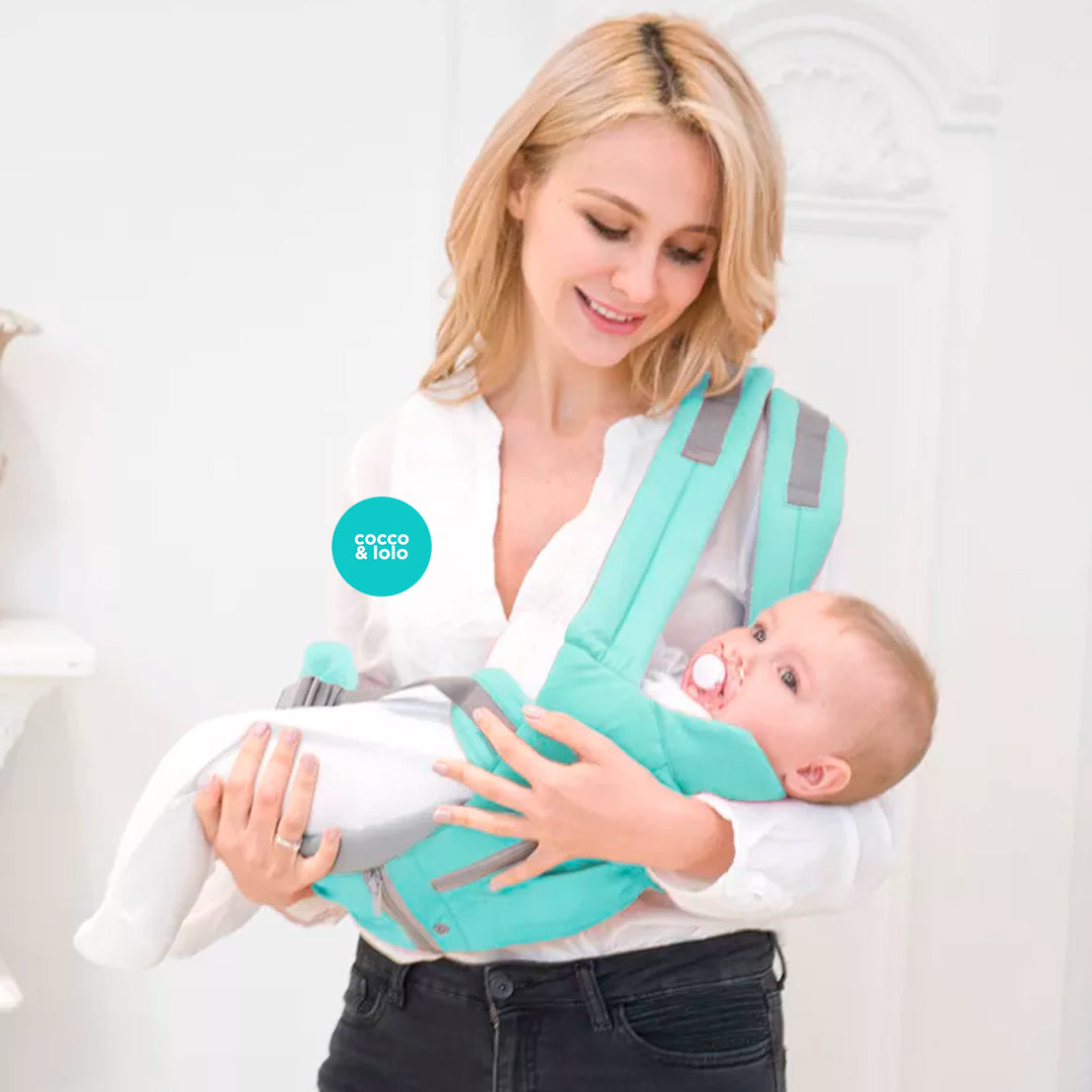 COLOR & LIFE – Portabebés ergonómico tipo canguro 3 en 1 con asiento para la cadera