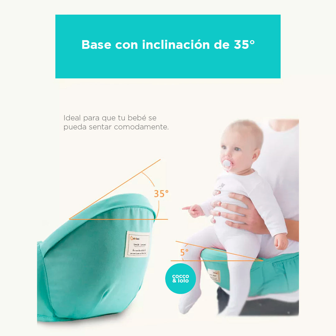 COLOR & LIFE – Portabebés ergonómico tipo canguro 3 en 1 con asiento para la cadera