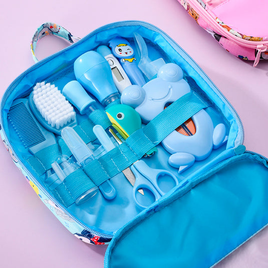 Kit de aseo para bebe recién nacido de 15 piezas + lima eléctrica, en estuche Disney