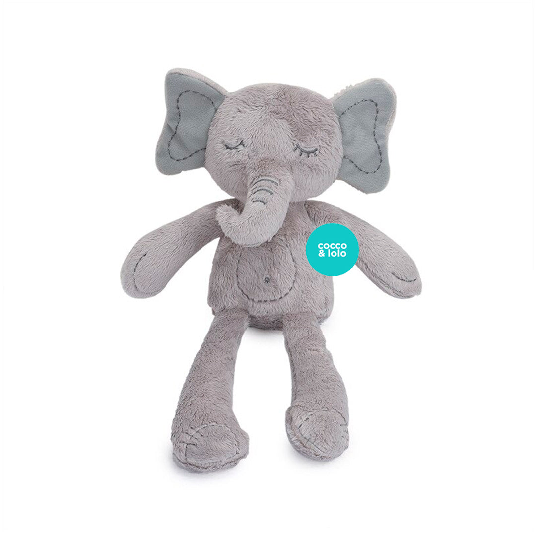 Muñeco de peluche para abrazar y calmar al recién nacido, suave juguete para dormir Elefante Gris