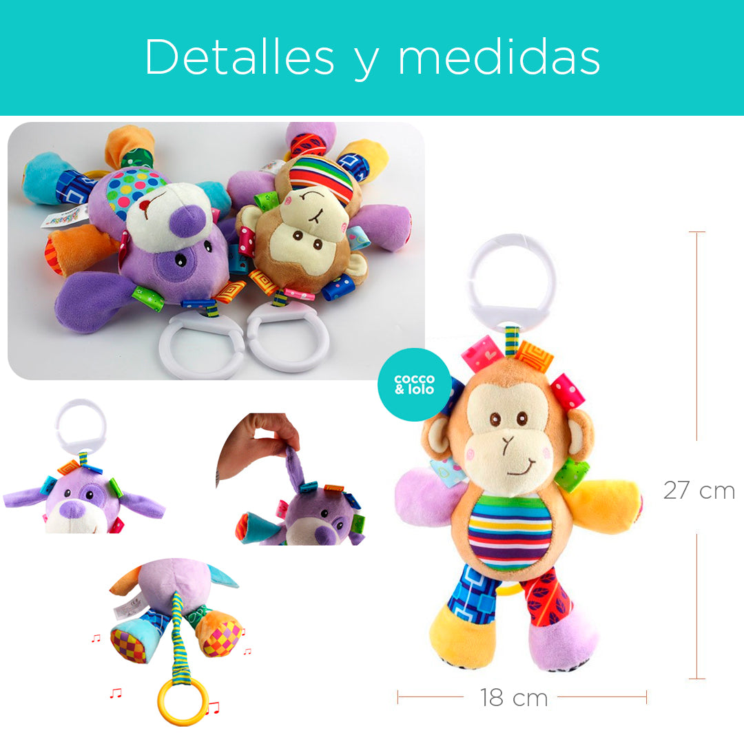 Sonajero m vil de peluche en dise o de animales con sonido
