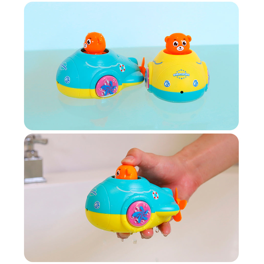 Juguete para la bañera en forma de Submarino con expulsión de agua