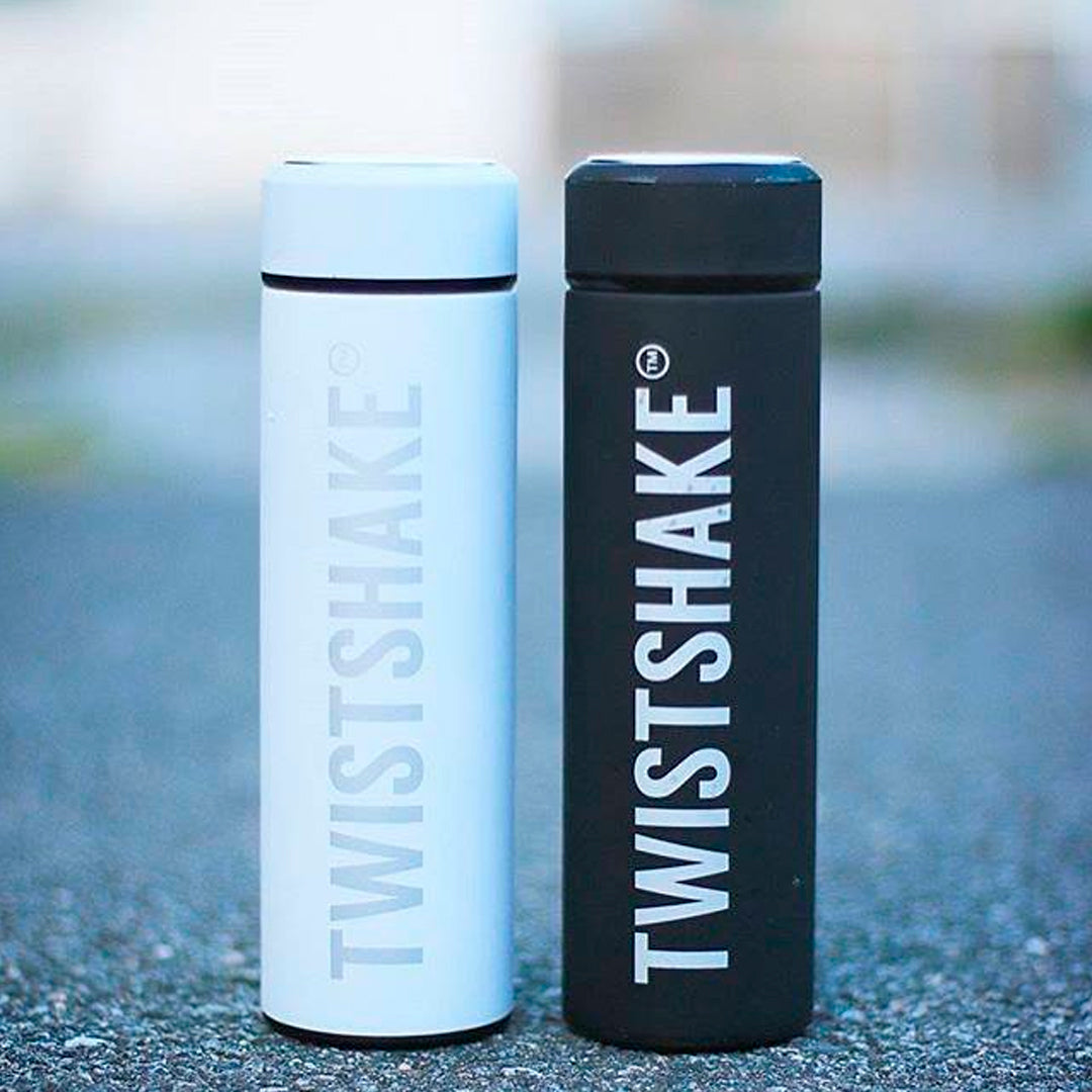 Botella térmica en acero inoxidable y silicona - Twistshake