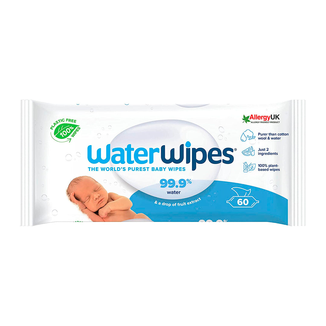 Toallitas húmedas biodegradables, sin fragancia - WaterWipes Individual