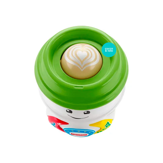 Ríe y aprende Mi Primer Vasito de Café con sonido y luces, desarrollo motriz y auditivo - Fisher Price